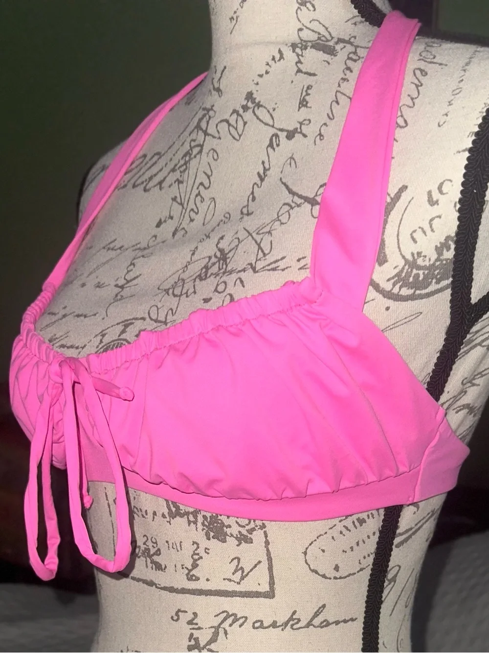 Frankie's Bikinis Pink Punch Bernie’s Halter Scoop Top